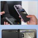 TopMade for MagSafe Wallet Magnetic Card Holder for iPhone 17/16/15/14/13/12 Series, Strongest Magnetic Phone Wallet Stand Adjustable, Slim Leather 5 Cards Holder RFID Blocking, Black Carbon Fiber