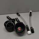 2 Set of Racing Fuel Filler Hose Kits, PVC, Black, Transparent, 37 x 15 x 8 cm, 460g, 2 Count, HARDWARE TUBING, Automotive Fuel Hoses, Includes 2 Hoses, 2 Jug Caps, 2 Hose Benders