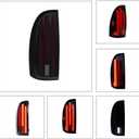 LED Tail Light Kit Suitable For Toyota Tacoma 2005-2015 Black Housing Flowing Light Effect Easy Installation