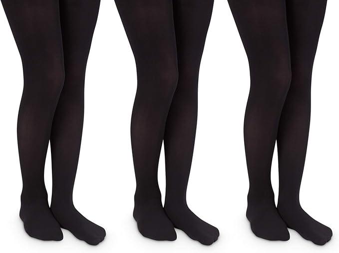 Jefferies Socks Girls 13-14 School Uniform Nylon Tights 3 Pack