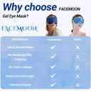 Hsa Store Eligible Items Fsa: Cold Compress for Migraines Headache Puffiness Dark Circles, Face Ice Pack for Sleep Puffy Eyes, Reusable Cooling Gel Eye Mask (Blue)