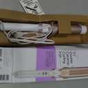 Conair Double Ceramic 1 -Inch Curling Iron, 1 -Inch Barrel Creates Soft Waves & Curls, Hair Curler for Use on Medium & Long Hair, White/Rose Gold