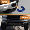 Front Tow Hooks Covers Hitch Cover Customized Car Tow Hooks Compatible with RAM 1500 Accessories 2019-2025,2026 (Blue)