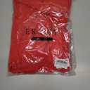 Ekaliy Women's Sexy Mesh Dress Long Sleeve Mock Neck Bodycon Sheer Ruched Maxi Dress Party Cocktail Dresses (Red)