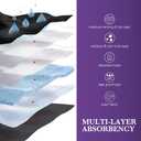 Womens Incontinence Underwear Maximum Absorbency 5.6 oz Leak Proof Panties Washable Postpartum Bladder Control High Waisted Briefs 1 Pack (Black, XL)