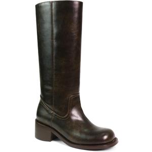 UBWDU Women's Knee High Boots Chunky Block Heel Long Boots Square Toe Low Heel Boots for Women, Size 8.5