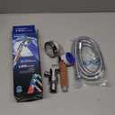 PRUGNA LED Shower Head with Hose and Shower Arm Bracket, High-Pressure Filter Handheld Shower for Repair Dry Skin and Hair Loss - Color Changes with Water Temperature