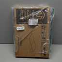 TEAMIX 20 Inch Monitor Stand Riser, Wooden Desktop Riser for TV/PC/Laptop/Printer, Rustic Brown Monitor Riser with Storage, Computer Stand Keyboard Organizer