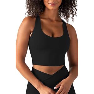 YITTY Active Sports Bra Tank, Tank Top for Women with Built-in Bra, Racerback, Removable Cups, Low-Impact Yoga and Gym, XXL