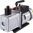 VEVOR Vacuum Pump 12CFM 1 HP Single Stage Air Conditioning Vacuum Pump 110V 5PA Ultimate Vacuum Refrigerant HVAC Air Tool Rotary Vane Vacuum Pump for Automobile Vacuum Evacuation