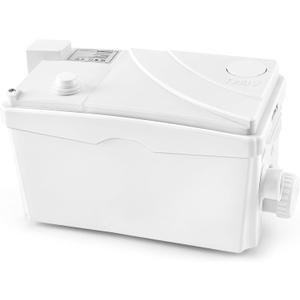 600W Utility Sink Pump with PCB Function Upgrade Structure Upflush to 25FT 1700GPH Under Sink Pump with 3 Water Inlets 1 Outlet Macerating Toilet System for Sink Shower Urinal Kitchen Basement