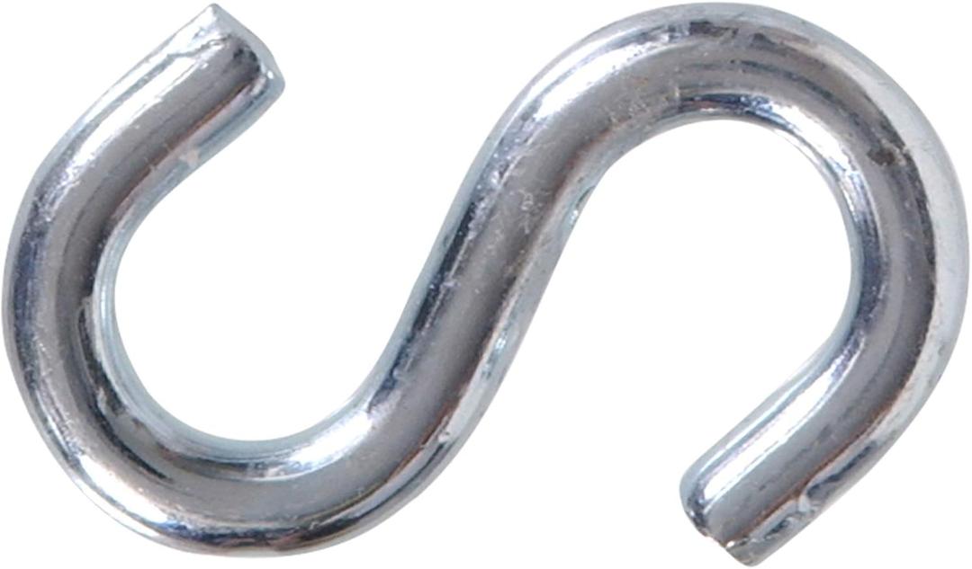 Hardware Essentials 320240 (1/4-inch x 2-inch) 50 Pack S-Hooks, 1/4 Inch x 2 Inch, Zinc-P