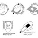 Bira Craft 1.5 inch Crown 4 Lever Action Craft Punch for Paper Crafting Scrapbooking