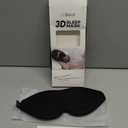 LitBear Sleep Mask for Side Sleeper Women Men, Eye Mask for Sleeping Light Blocking, 3D Contoured Cup Sleeping Mask, Soft Breathable Sleep Eye Mask with Adjustable Elastic Strap for Flight Nap (Black)