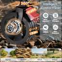 Favoyard Extra Large Collapsible Wagon Carts Foldable 360LBS Heavy Duty Beach Wagons with Big Wheels & Brakes Portable Folding Cart for Shopping Grocery Utility Sports Garden Camping Outdoor
