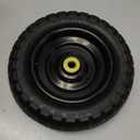 4.80/4.00-8" Tire Flat Free 14.5" x 3.2" (1Pcs) Universal Solid Wheelbarrow Tire with 5/8 Bearings 3 -7 Hub Centered, for 4.80/4.00-8, 3.50/2.50-8, 4.00-6 Wheelbarrow Wheels