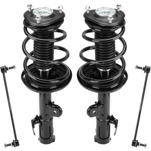 Front Strut Assembly & Sway Bar Links for 2006-2012 Toyota Rav4 3.5L, Shock Absorbers Replace 272276 272275 4PCS