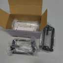 VCE Brush Wall Plate Cable Pass Through with Bracket, Decorator Cover for Low Voltage Cables - White, 2-Pack