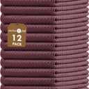 Native Fab Waffle 12 Pack Dish Cloths - 100% Cotton, Absorbent, Quick Dry, Washable Towels for Cleaning, Cooking & Drying Dishes - Perfect for Home, Restaurants, Bars, Cafes - 12"x12" - Burgundy