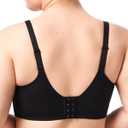 HSIA Minimizer Bra for Women - Full Coverage Seamless Lace Bra Plus Size Underwire Unlined Bra for Heavy Breast (34C, Black)