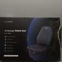 Laxon Vehicle Seat Air Massage Pad. Tailored for Long-Distance Truck Drivers or Drivers with Long commutes. 11 Air Cells Dynamic Work 3 Massage Mode for Back & Hip. Ultra Leater Slim Compy Design. (BLACK)