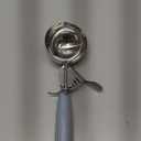 Saebye Portion Scoop - #8 (4 oz) - Disher, Large Cookie Scoop, Food Scoops, Muffin Scoops - Portion Control - 18/8 Stainless Steel, Grey Handle