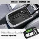 Center Console Organizer Compatible with 2024 2025 2026 Chevy Trax Armrest Storage Box and Center Console Middle Storage Tray Insert Secondary Interior Accessories