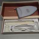 Travel Steamer Iron Portable, Rylena 180 Rotatable Handheld Press Iron for Clothes, No Ironing Board Needed, 2X Larger Leak-Proof Tank, Gentle&Quick De-Wrinkle, Crisp Crease, 3 Temp, Optional Steam (Off-white and Champagne)