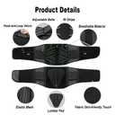 YAHA Back Brace for Lower Back Pain Relief for Women/Men with Lumbar Pad, Back Support Belt with 7 Stays for Heavy Lifting, Sedentariness, Breathable Lumbar Support for Herniated Disc, Sciatica -(Black, L)