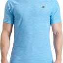 EZRUN Men's UPF 50+ Swim Shirt Quick Dry Rash Guard | UPF 50+ gradient shirt blocks harmful UV rays. Quick-dry, chafe-free fabric is perfect for surfing, gym & beaches