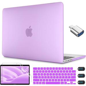 CISSOOK for MacBook Pro 14 Inch 2026 2025 2024 2023 2022 2021, Purple Hard Shell Cover for MacBook Pro 14.2" M1 M2 M3 M4 M5 Pro/Max Chip A2442 A2779 A2918 A2992 A3112 A3185 A3401 A3434