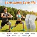 Knee Sleeves For Women Bamboo Pair Compression Leg Brace Pain Arthritis Plus Size Wraps Relief Running Sleeping Under Soft Elastic Vendas Para Rodillas Protector Gym Mujer Rodilleras Weightlifting(Gray,XX-Large)