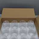 Stemless Glasses Set of 12, 15 Ounce Smooth Rim Standard Glass Tumbler for Red, White , Dishwasher Safe