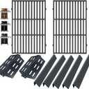 Genesis Grill Parts for Weber Genesis 300 SER(w/ Front Knobs) 330 320 310 Weber Genesis Replacement Parts 3/4 Burner Accessories for Weber Flavorizer Bars 7621 62784, Grates 7524& Heat Deflectors 7622