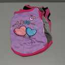 hoyuwak 6 Pieces Girl Dog Shirts Pet T Shirts Funny Dog Summer Printed Clothes Pet Shirts Breathable Puppy Sleeveless Outfit (Medium)