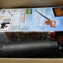 BLACK+DECKER Leaf Blower Cordless Leaf Vacuum and Mulcher Combo Kit, Battery and Charger Included, 40V 120 mph Air Speed, 6-Speed Dial, Built-in Scraper with Collection Bag (LSWV36)