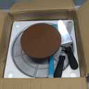 Kootek Aluminium Cake Turntable Set, Baking Tools with Revolving 12" Cake Stand for Decorating, 12.7" Offset Spatula, 3 Stainless Steel Frosting Icing Smoother, Cake Serve Cake Decorating Kit Supplies (Silver)