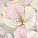 Rimilak Wood Clipboard, 8.5x11" Paper Letter Size, Cute Custom Pattern, Fun Design Hardcard Board for Classroom, Teachers, Kid, Woman, Back to School, Home & Office Supply, Modern Flowers