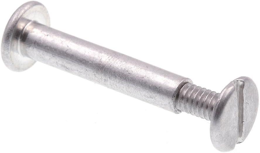 Prime-Line 9051753 Binding Posts and Screws, Truss Head, Slotted Drive, 3/16 In. X 1 In., Aluminum (25 Pack)