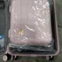 Somago 20" Carry On Luggage and 14" Mini Cosmetic Cases Travel Set Lightweight Polypropylene Suitcase with TSA Lock YKK Zipper Hardside Luggage with Spinner Wheels (2 Piece Set, Nude Pink)