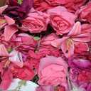 2pcs 19inch Hot Pink Free Standing Flowers Ball Bouquet Artificial Rose Arrangements Balls for Wedding Centerpieces Tables Chair Aisle Runner Flowers Decoration
