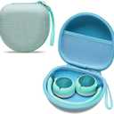 Kids Headphones Case Compatible with JBL Junior 320 / Junior JR 320BT / iClever BTH12 / HS19 / BTH26 / JoySpark-T5 / Candy Bila BH03 / EarFun/IMYB/MIDOLA MD-B01/Noot Kids Headphones, Green (Case Only)