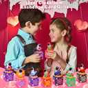 28 Pack Kids Valentines Day Gifts for School Galaxy Slime with Valentines Day Cards Space Gift Boxes, Valentine for Kids Classroom Valentines for Class Exchange Gifts Prizes Favors Favors for Boy Girl