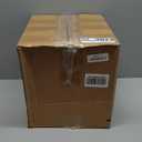 13in Small Foot Stool Ottoman, Round Faux Leather Foot Rest, Footstool Ottomans with Rubber Legs Under Desk, Footrest for Couch, Living Room, Bedroom, Office, 13''L x 13''W x 10.2''H, Black