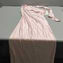 2025 Satin One Shoulder Maxi Dress for Women Summer Silk Formal Elegant Backless Ruffle Sleeveless Wedding Guest Dresses (Small, Pink)