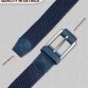 BULLIANT Belt for Men 2Pack,Mens Gift Stretch Braided Web Belt Elastic for Casual Golf Jeans,1 3/8"