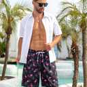 UNICOMIDEA Men Swim Trunks with Compression Liner 9 Inch Long Board Shorts (XXL)