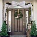 Christmas Decorations - 6 Ft Big Christmas Bows for Christmas Tree - Giant White Velvet Bow for Tree Topper Window Mantle Wall Door Decor - Indoor Home Room Party Hanging Xmas Decoration