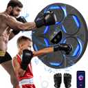 2025 Upgrade Music Boxing Machine for Adults Kids, 5.0 Smart Bluetooth Boxing Machine Trainer with Boxing Gloves, Wall Mounted Music Boxing Machine, Boxing Target Workout Equipment for Home Office Gym