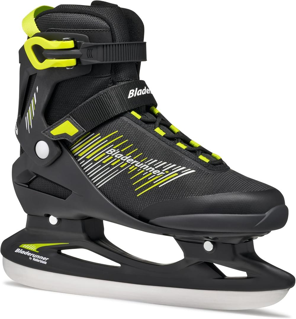 Bladerunner Ice by Rollerblade Igniter Men's Adult Ice Skates, Black and Lime, US 10